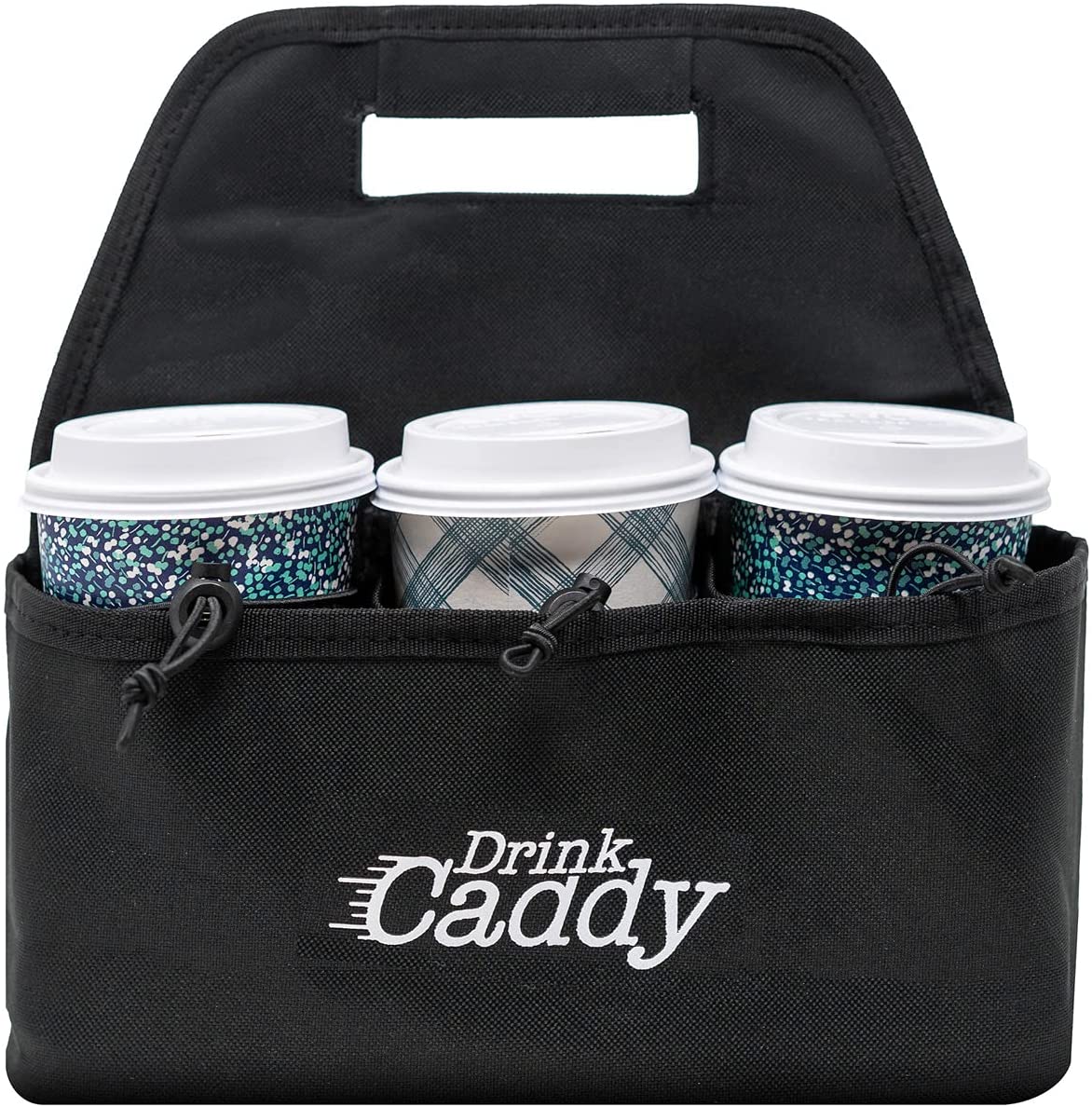 Drink Caddy Portable Drink Carrier and Reusable Coffee Cup Holder - 6 –  Caddymesa
