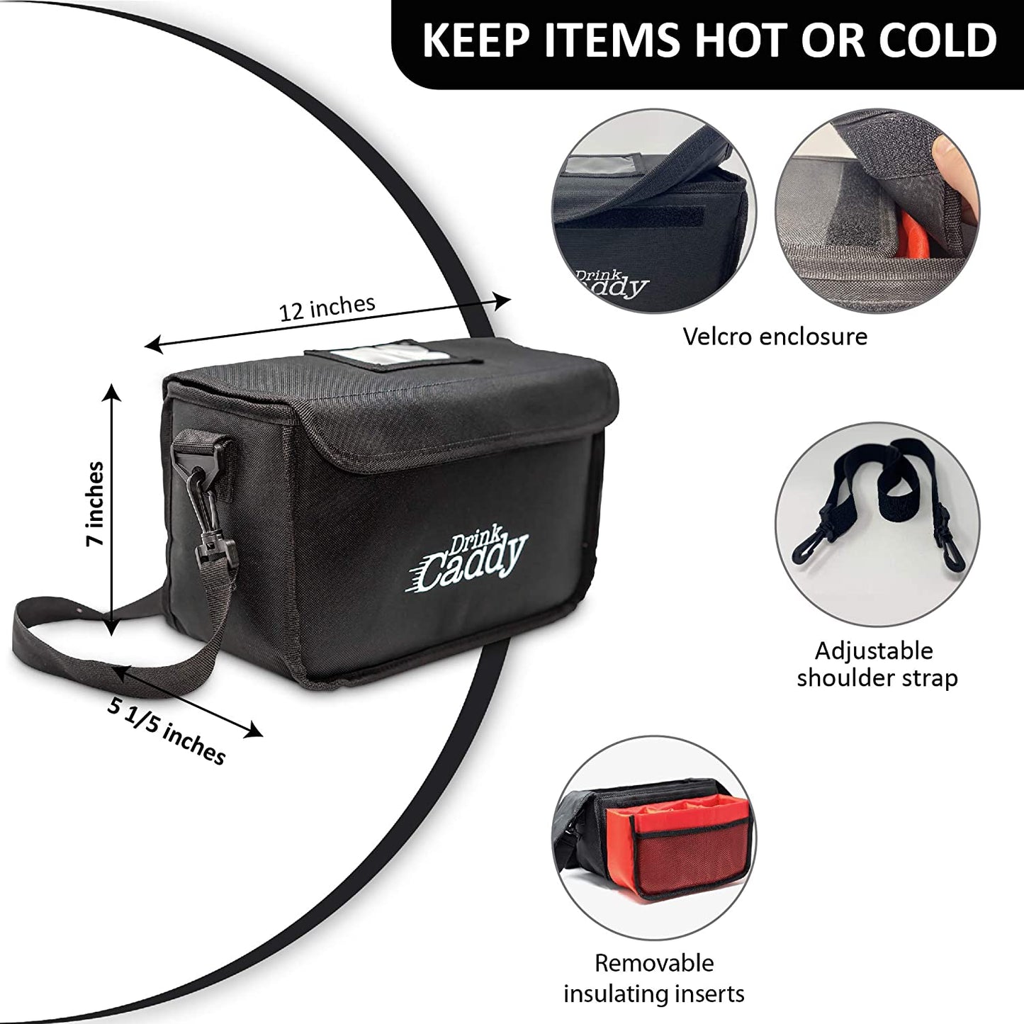 Reusable Insulated Three Cups Carrier