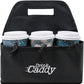 Drink Caddy Portable Drink Carrier and Reusable Coffee Cup Holder - 6 Cup Collapsible Tote Bag